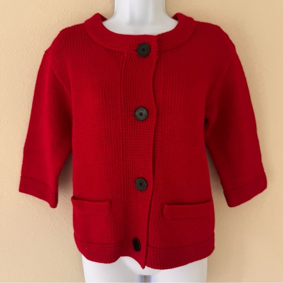 Lauren Ralph Lauren Sweaters - Lauren Ralph Lauren Red Cardigan Sweater